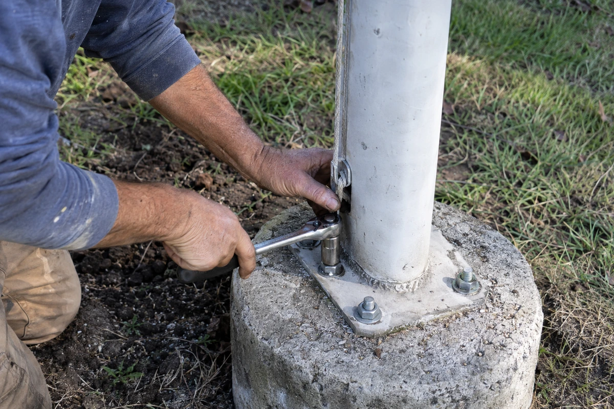 Flagpole installation and repair contractor